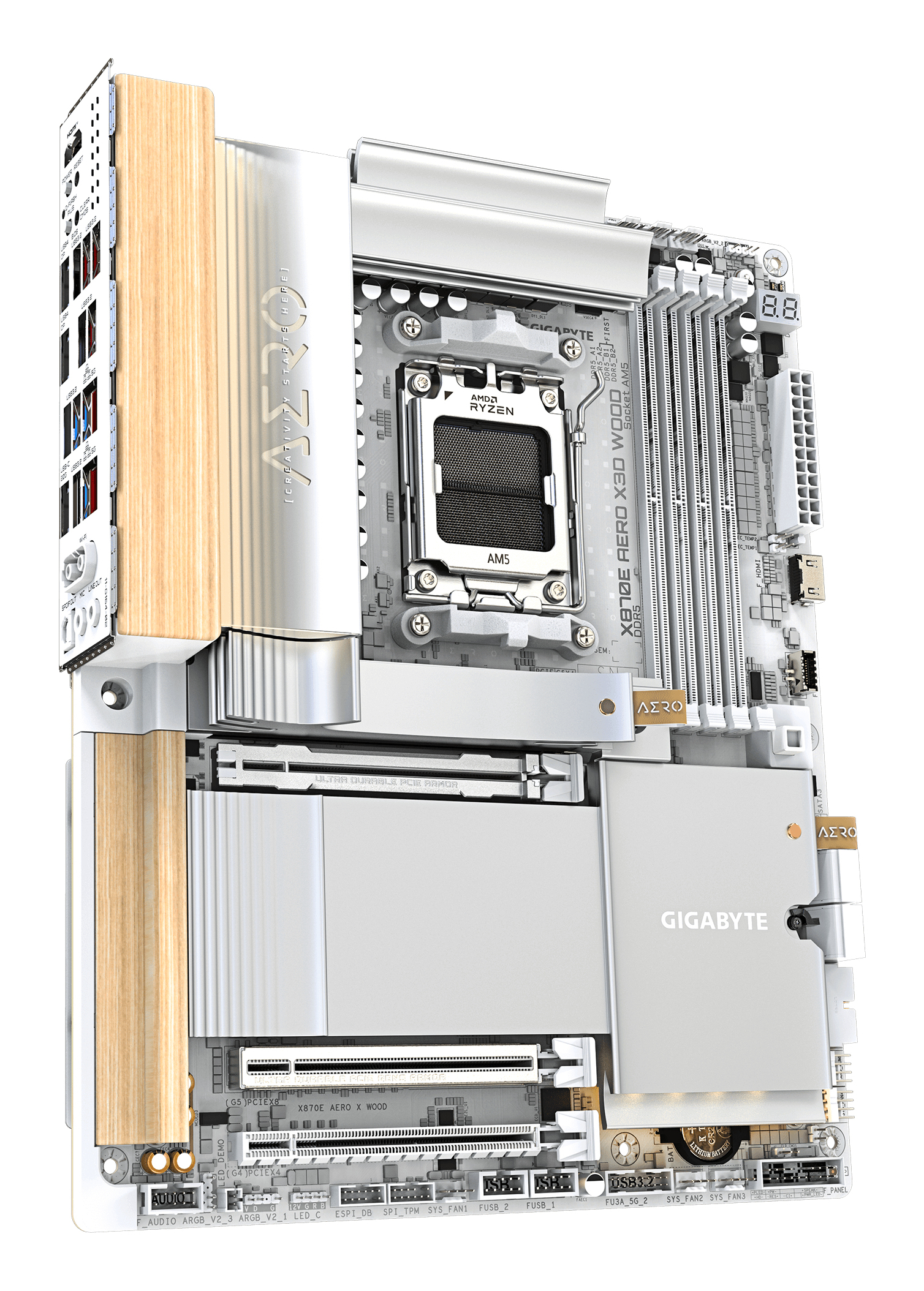 Gigabyte X870E AERO X3D WOOD, X870E AERO X WOOD - imagine 3