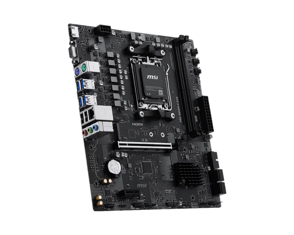 MSI Placa de baza, AMD B850, Socket AM5, mATX, Negru, PRO B850M-E EVO - imagine 2