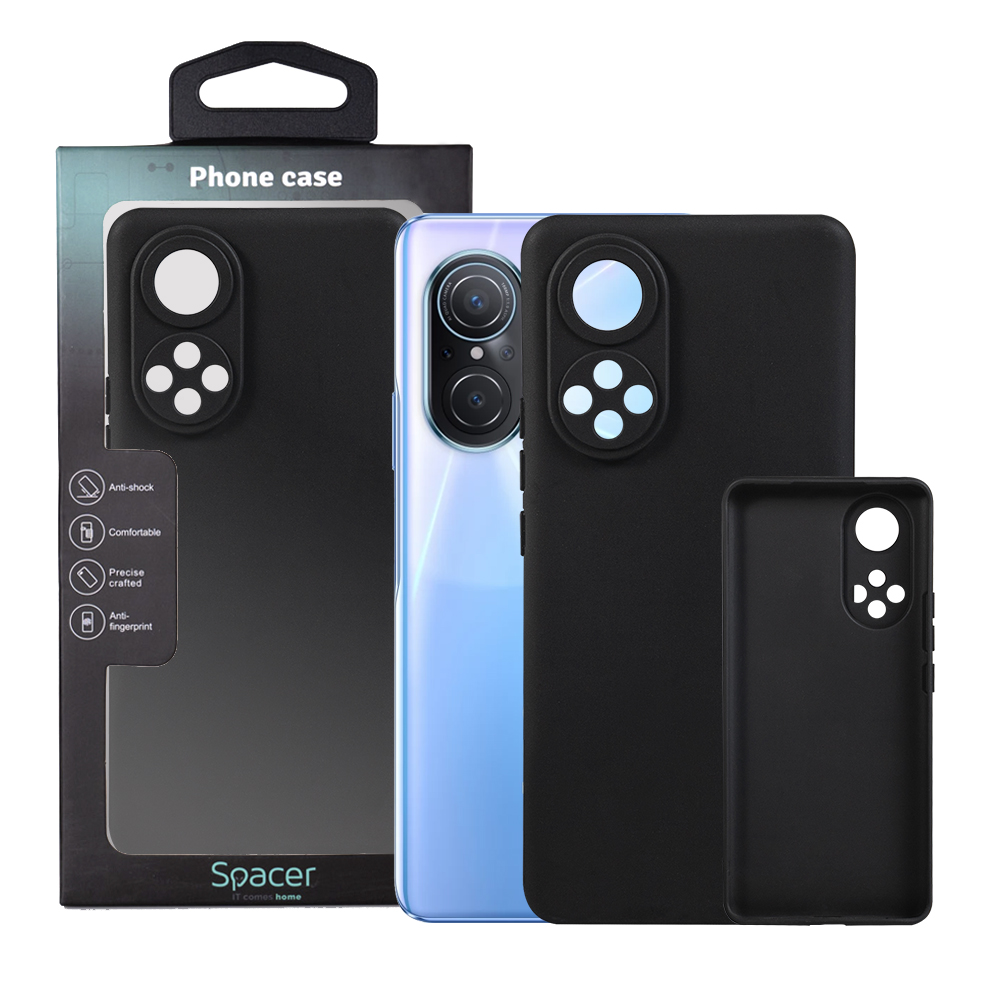 SPACER Husa Huawei telefon Nova 9, negru, tip back cover, material flexibil TPU, SPPC-HU-N9-TPU
