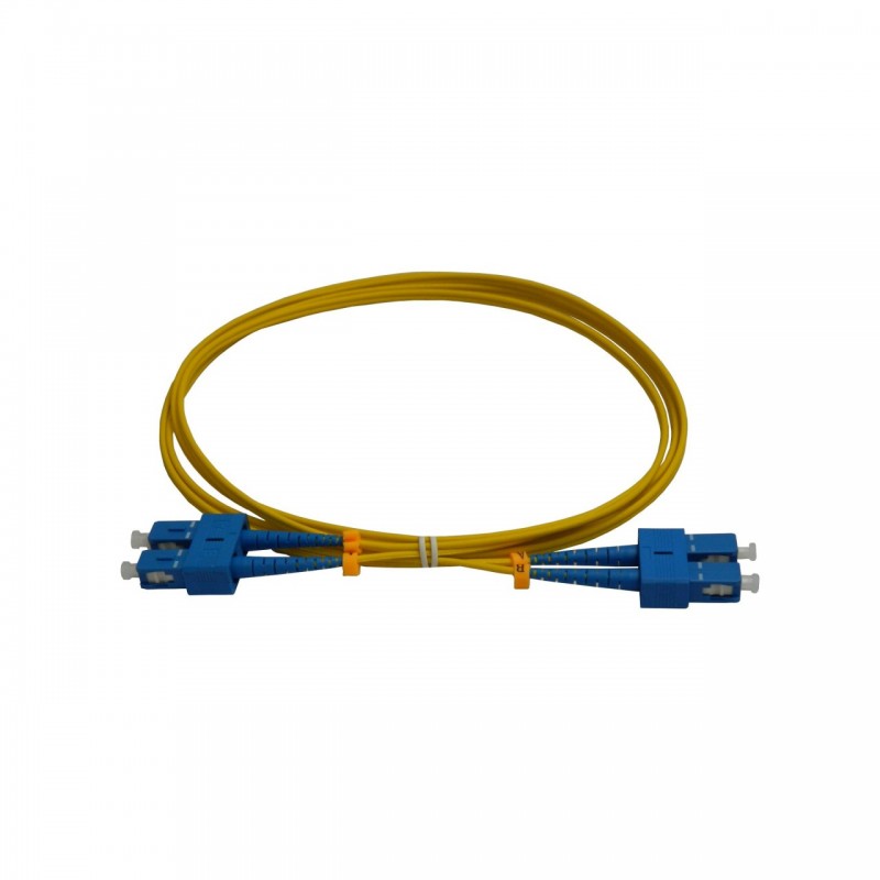 EMTEX Patchcord FO SC/PC-SC/PC, SM OS2 9/125, manta LSZH 2.0mm, duplex 10m, SC-SC-SM/DX-10