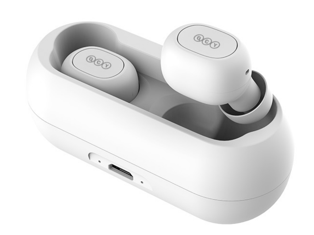 QCY Casti bluetooth T1C White, T1C_W
