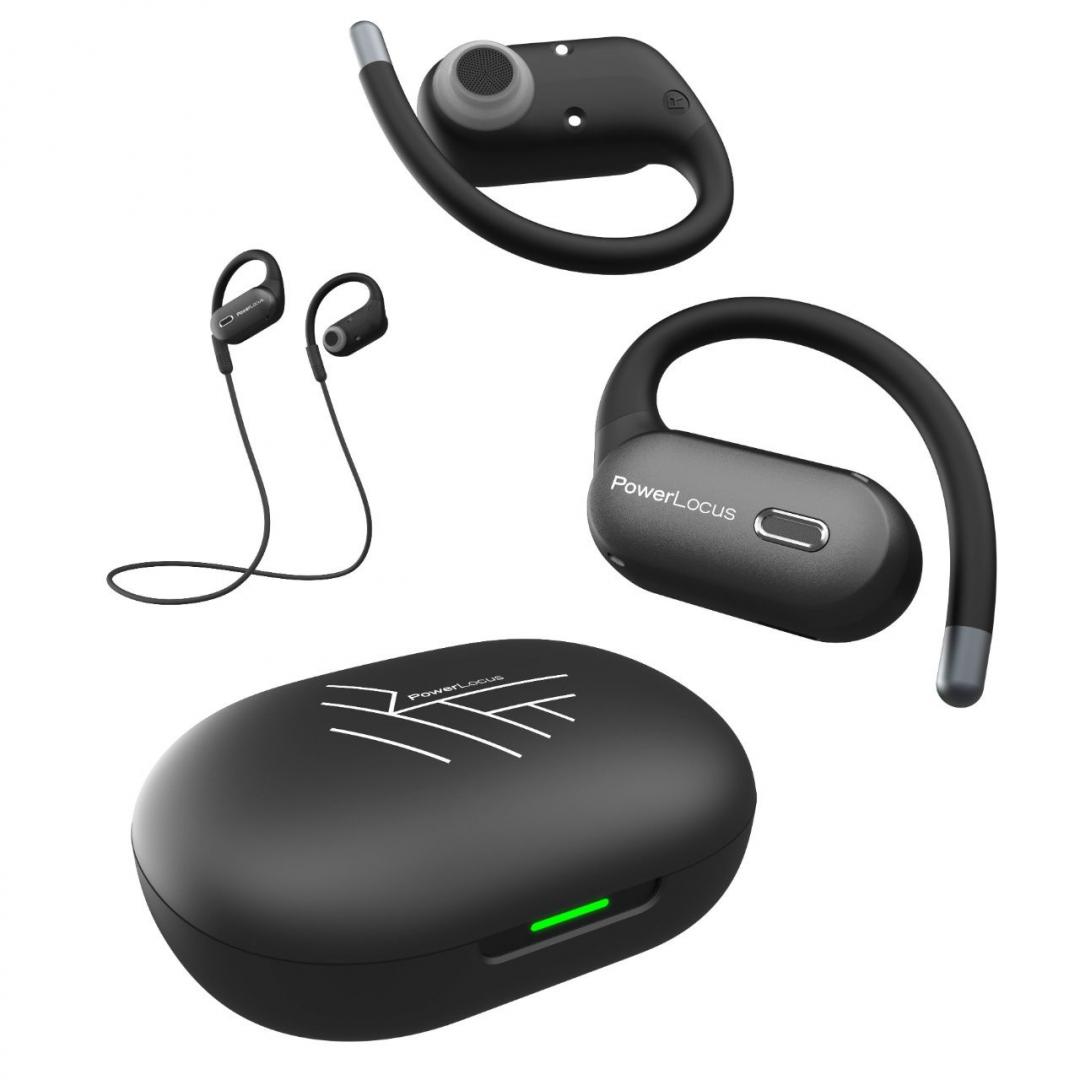 POWERLOCUS Casti Move, Wireless, Negru, PWL-MOVE-BLACK