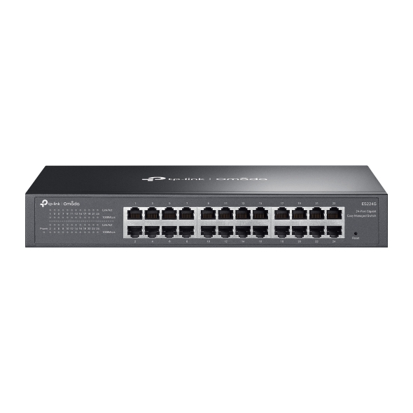 Tp-Link SWITCH Easy Managed, 24-Port Gigabit RJ-45, metalic, ES224G
