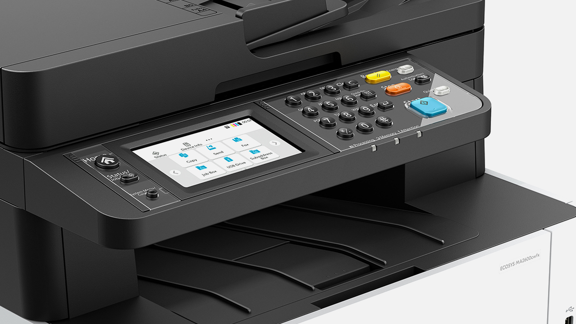KYOCERA Multifunctional Laser Color, A4, Impr|Scan|Cop|Fax,26ppm mono,26ppm, MA2600cwfx - imagine 2
