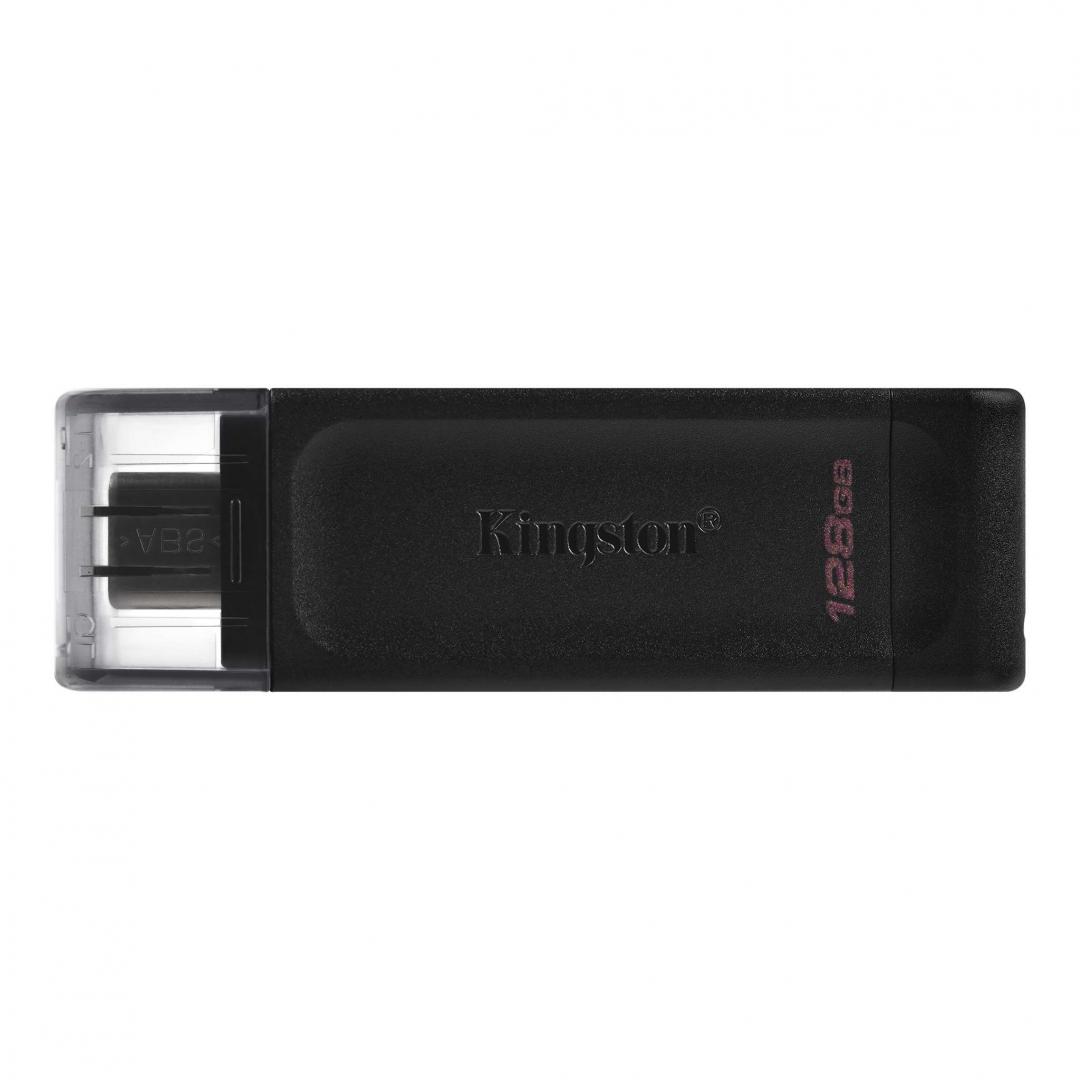 KINGSTON Memorie USB DataTraveler 70 128GB, USB 3.2, Negru, DT70/128GB