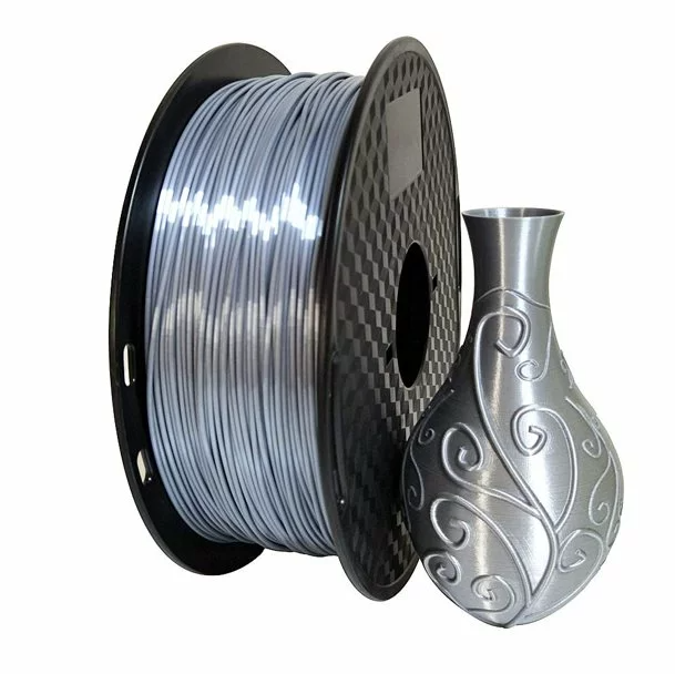 CREALITY PLA 3D Printer Filament, silk silver, Printing temperature: 190-220, CR-SILK SILVER