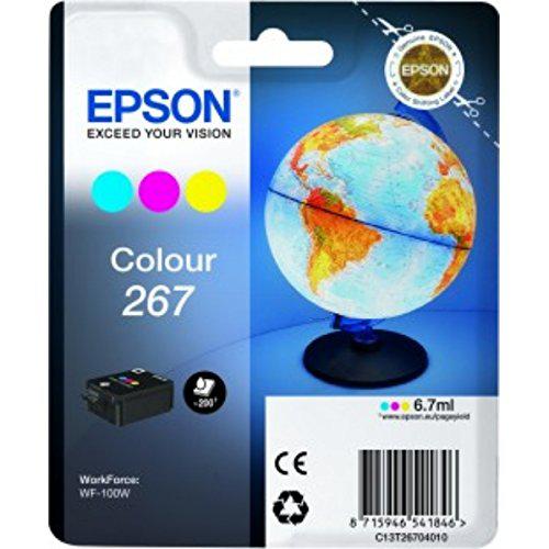 EPSON Cartus 267 Globe Single Colour Ink, Cyan, Magenta, Yellow, C13T26704010