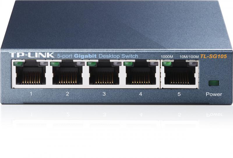 TP-LINK Switch, 5 port,10/100/1000 Mbps, TL-SG105