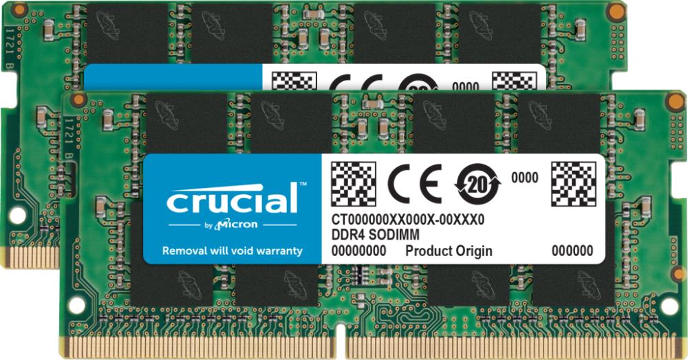 Crucial SODIMM, 32GB DDR4, 3200 MHz, kit, CT2K16G4SFRA32A