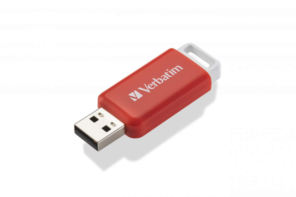 Verbatim MEMORIE USB DATABAR 16GB USB 2.0 ROSU, 49453 - imagine 2