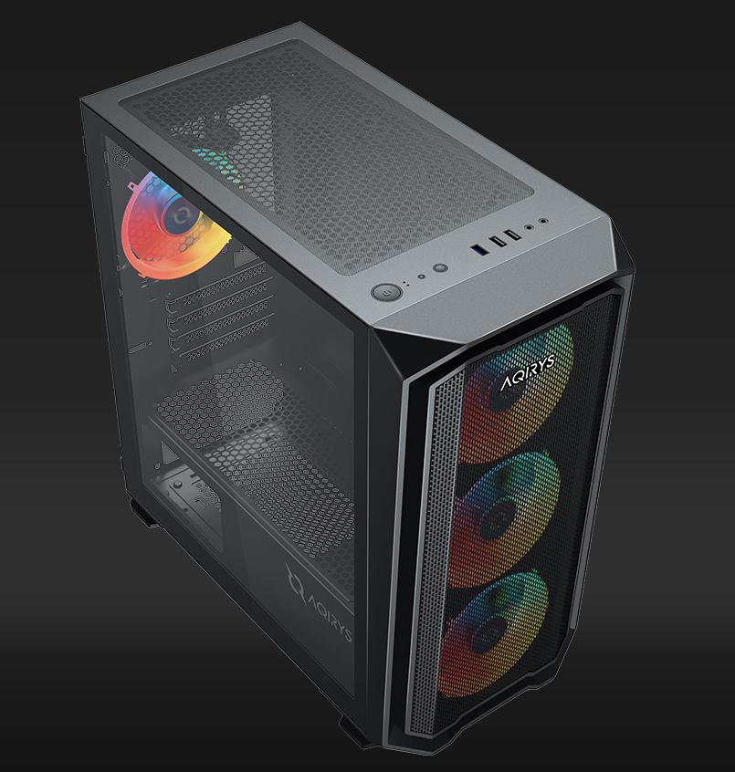 AQIRYS Carcasa WEZEN, RGB, Mid Tower, Black, AQRYS_WEZENBK - imagine 4