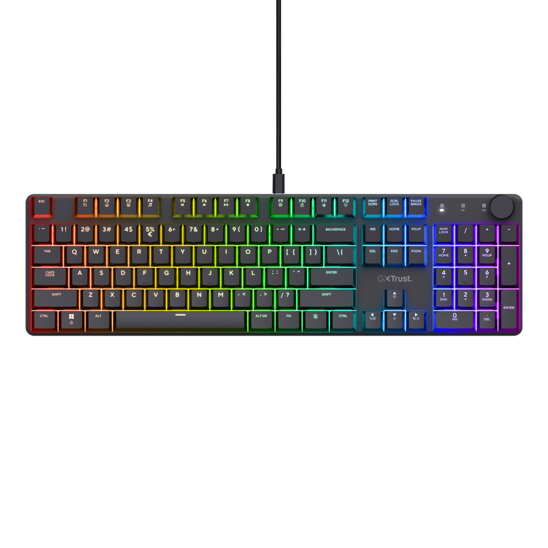 TRUST Tastatura Mecanica Gaming GXT 866 Torix, RGB, USB, Negru, TR-24910