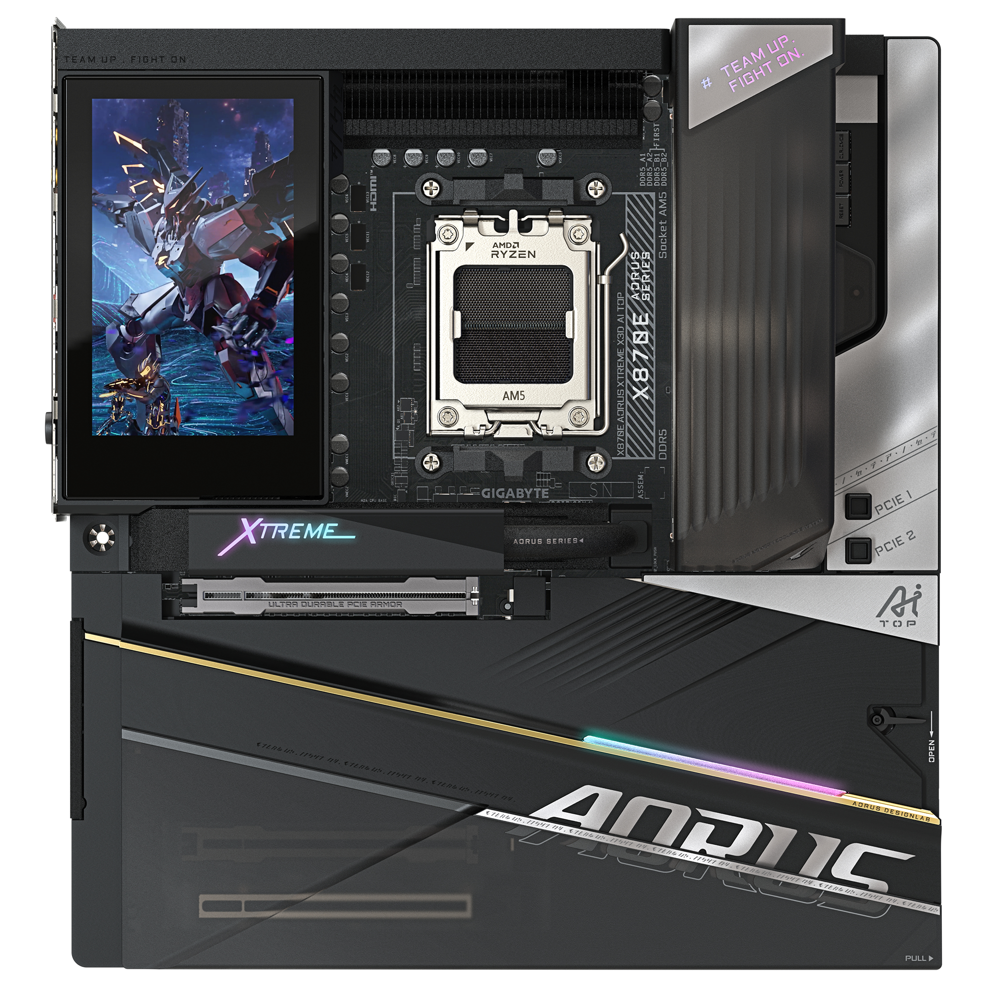 Gigabyte X870E AORUS XTREME X3D AI TOP", X870E A XTR X AI TOP - imagine 2