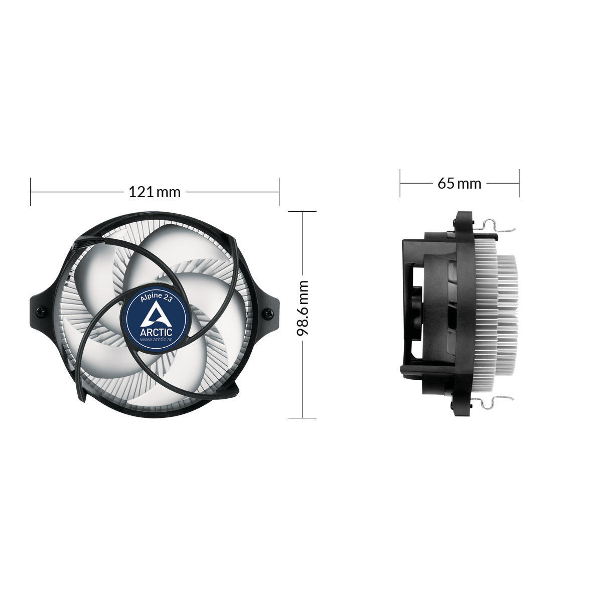 Arctic Cooler Alpine 23 compatibil skt AMD, racire cu aer, ventilator 90 mm, 2000 rpm, ACALP00035A - imagine 6