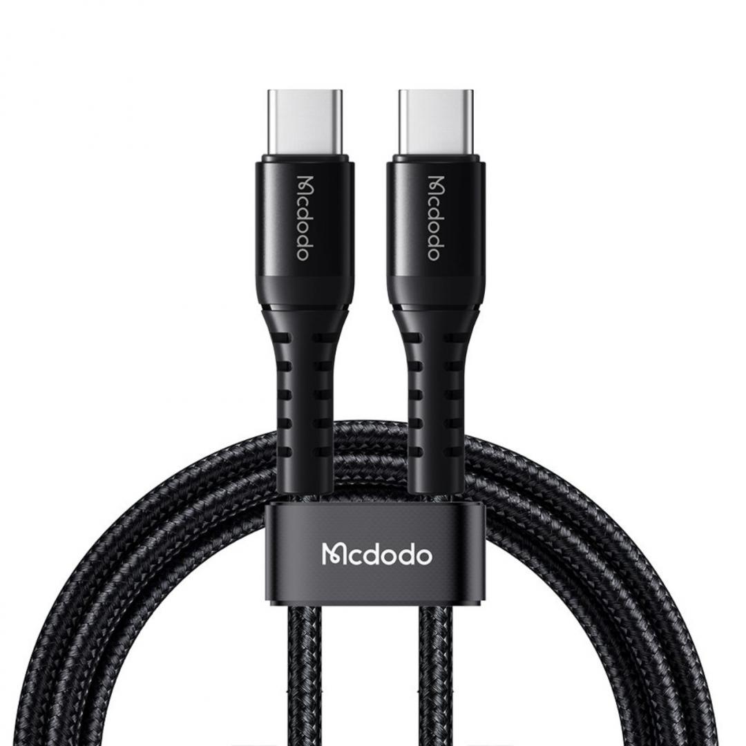 MCDODO Incarcator Cablu Type-C la Type-C, 60W, 2 porturi, Negru, CA-5641