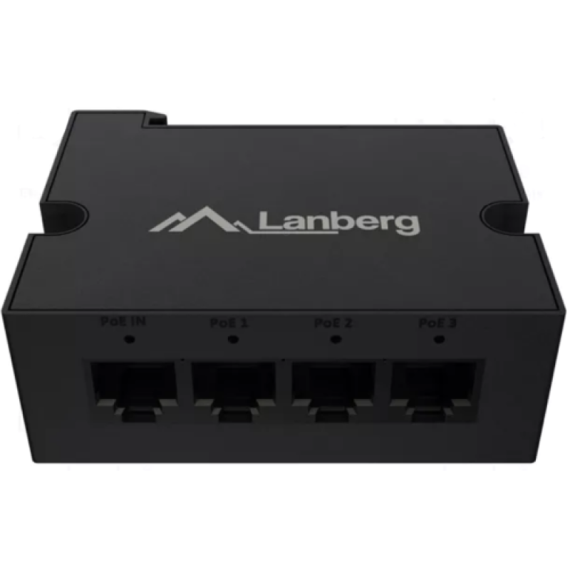 Lanberg Switch 1XIN 3XOUT, DIN-FE4-AT-30W