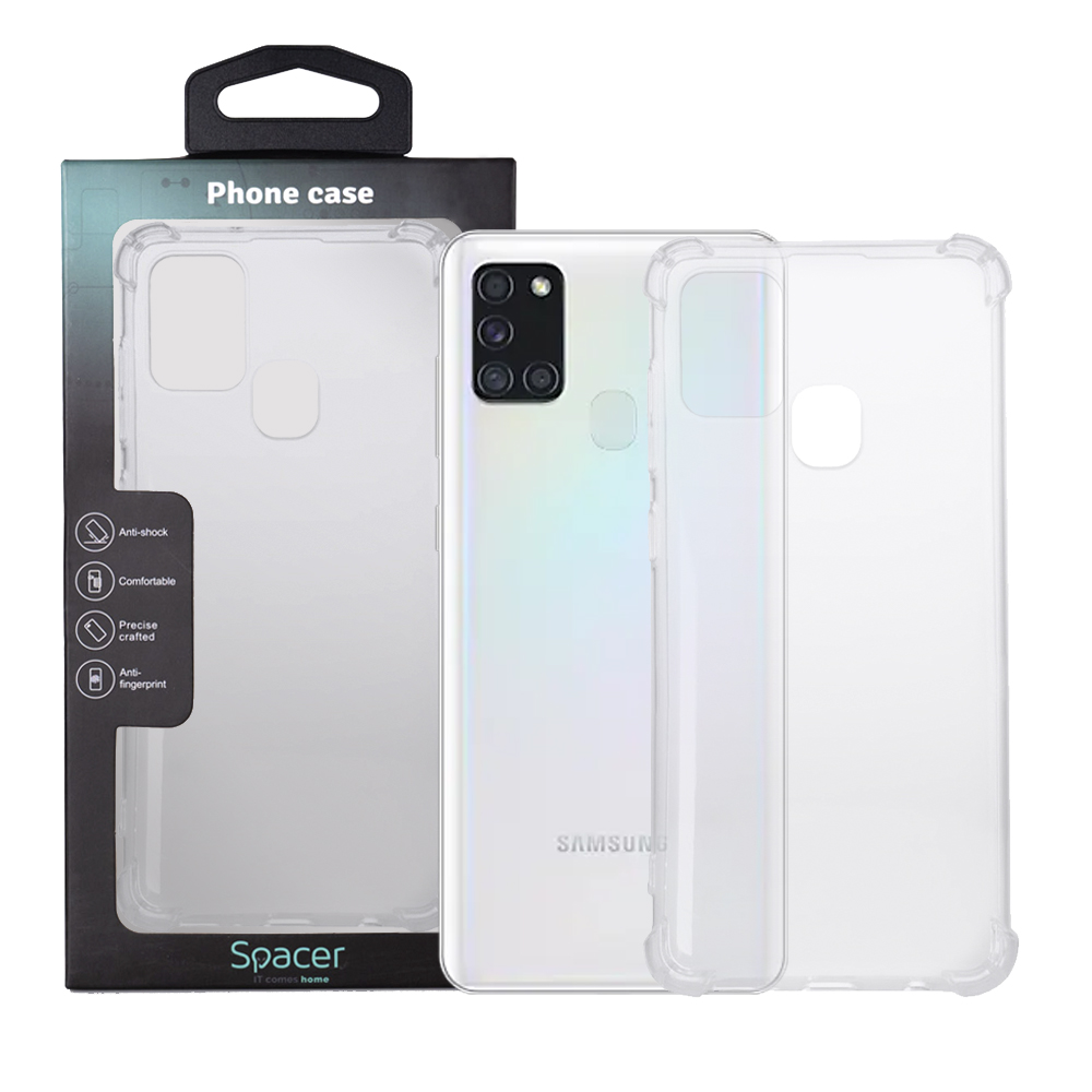 SPACER Husa Samsung Galaxy A21S, transparenta, grosime 1.5mm, protectie, SPPC-SM-GX-A21S-CLR