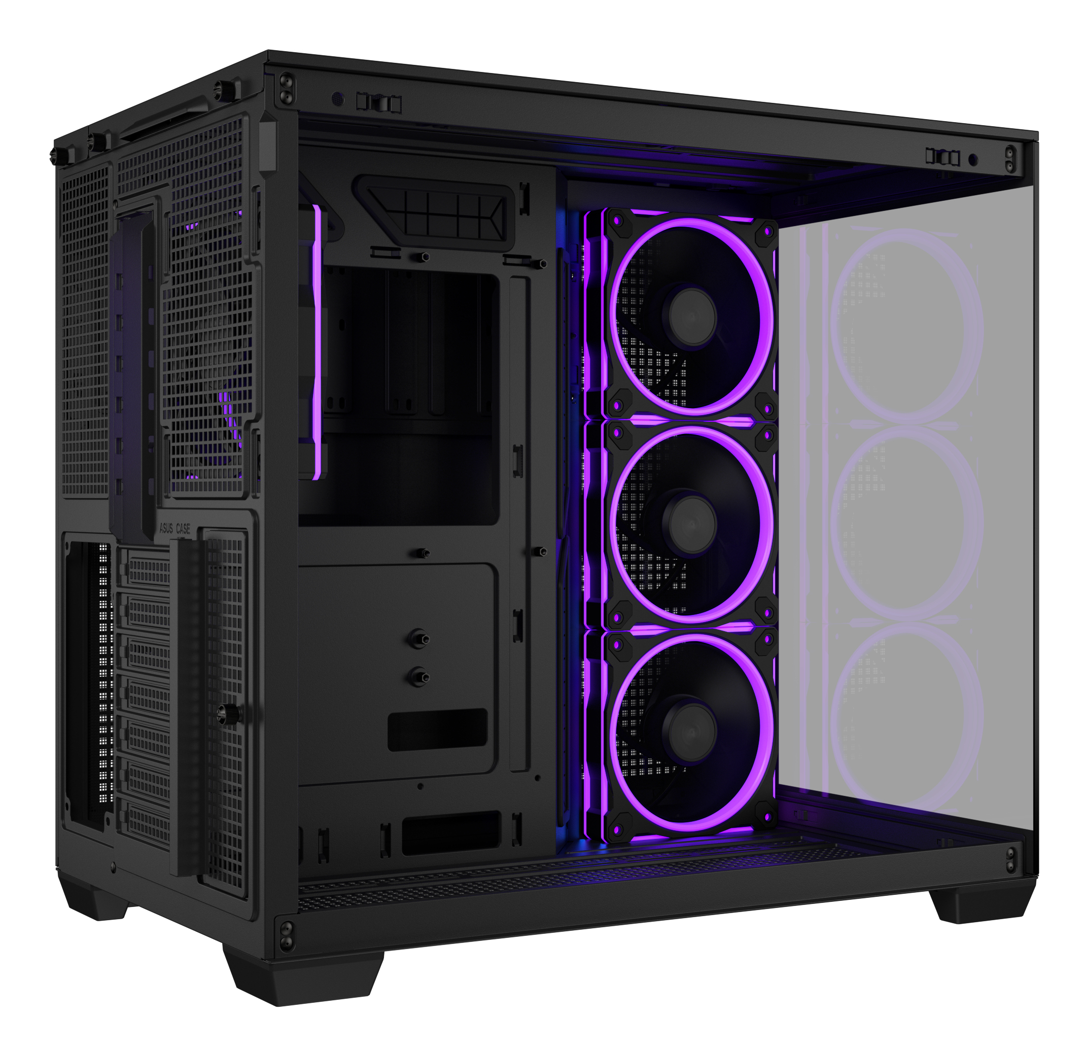 Asus Carcasa, A32 PLUS TG ARGB BLACK - imagine 9