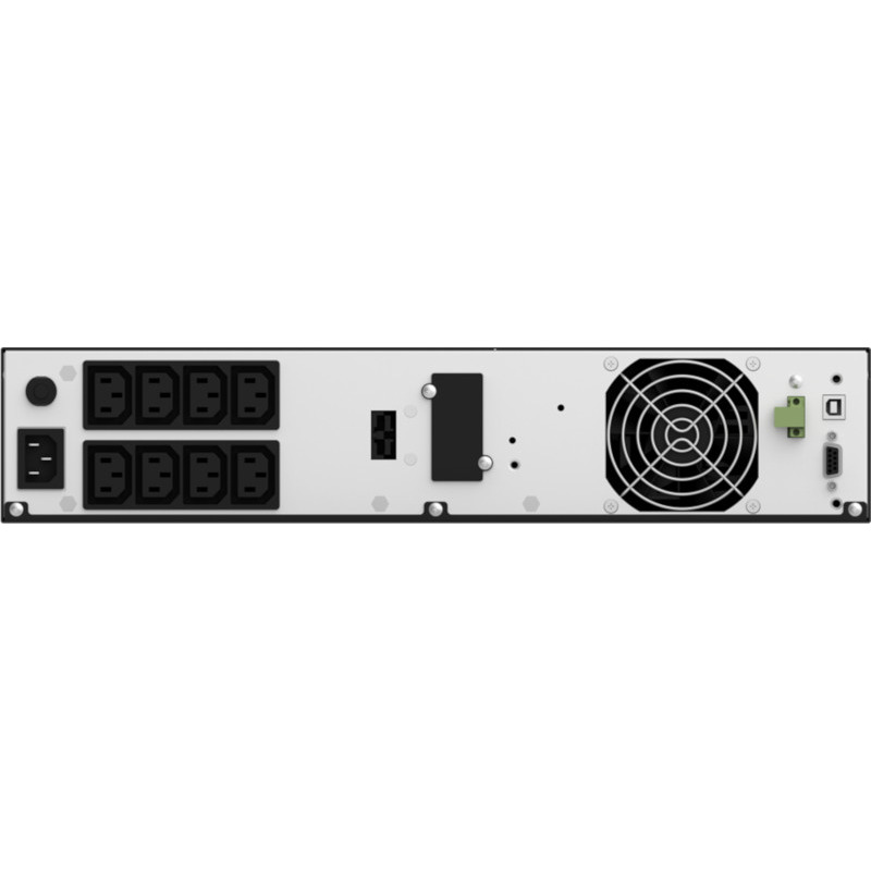 Njoy UPS Aster 1000, Online, Tower/rack, 900 W, fara AVR, IEC x 8, display LCD, UPCMCOP910HASCG01B - imagine 3