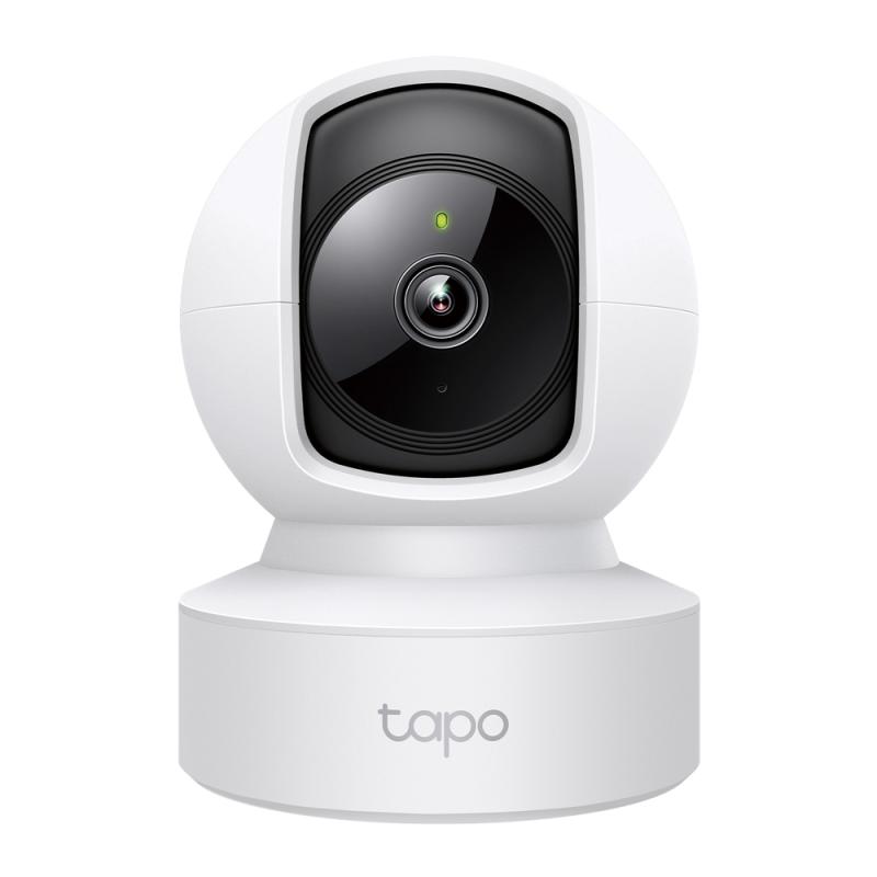 TP-LINK Pan/Tilt Home Security Wi-Fi Camera, 1 × Ethernet Port, 2K (2304x1296), 2.4 GHz, TAPO C212
