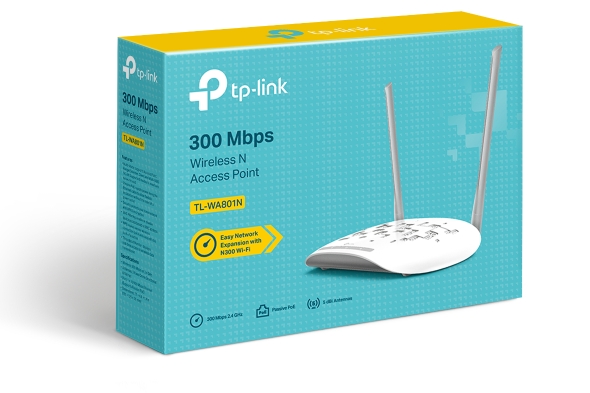 Tp-Link ACCESS POINT wireless 300Mbps, port 10/100Mbps, 2 antene externe, pasiv PoE, 2T2R, TL-WA801N - imagine 4