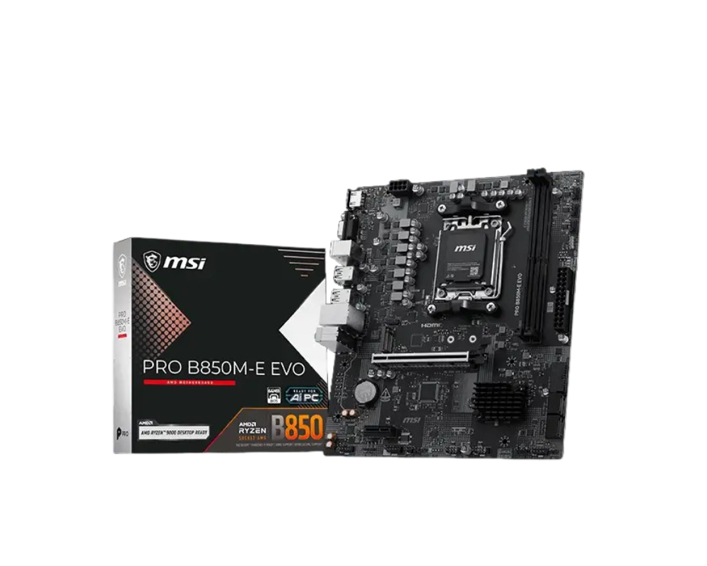 MSI Placa de baza, AMD B850, Socket AM5, mATX, Negru, PRO B850M-E EVO - imagine 4
