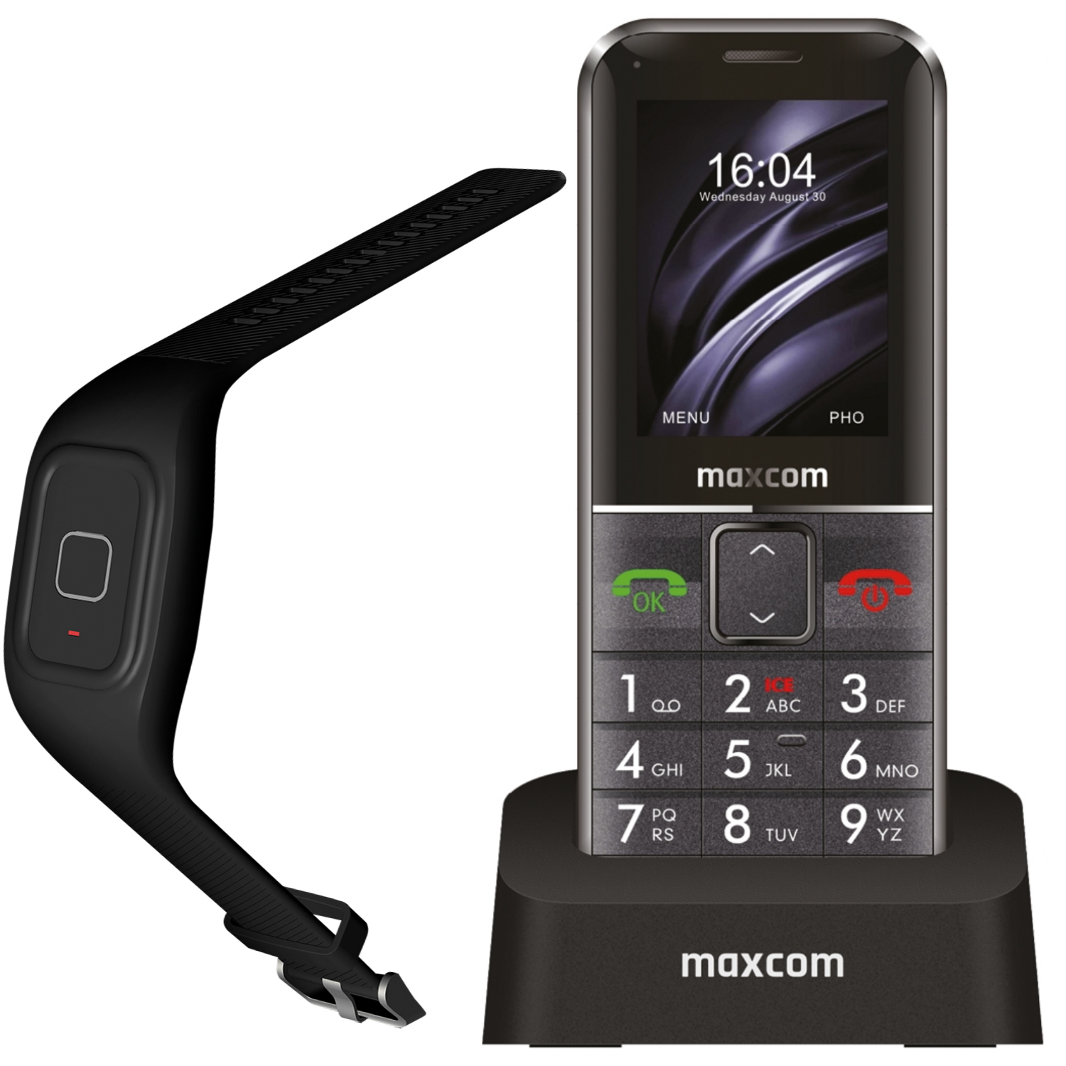 Maxcom Telefon cu butoane, MM735 Black