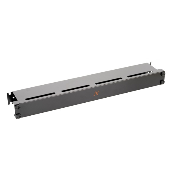 Nexans Organizator cabluri cu capac 1U negru, N102.117BK