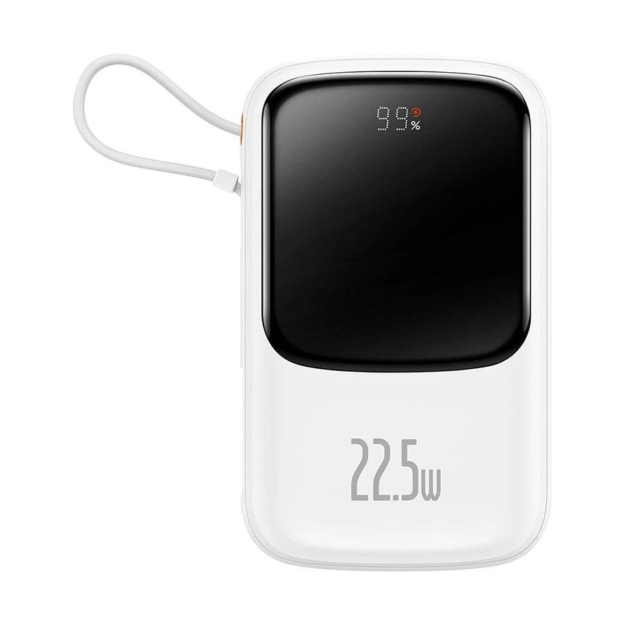 Baseus POWER BANK Qpow Pro Digital Display, 10000mAh, 22.5W, 1 x cablu integrat USB, PPQD060102