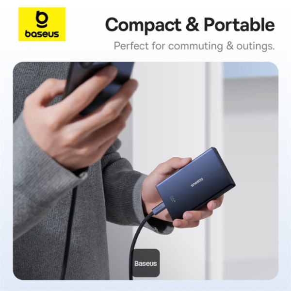 Baseus POWER BANK PicoGo, display, capacitate 10000mAh, 20W, 2 x USB Type-C, 1 x, P10076801123-00 - imagine 8