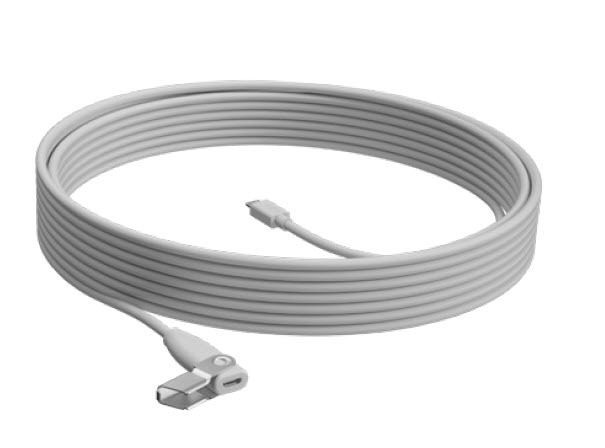 Logitech EXTENTION CABLE for Rally Mic Pod WHITE 10M - WW, 952-000047
