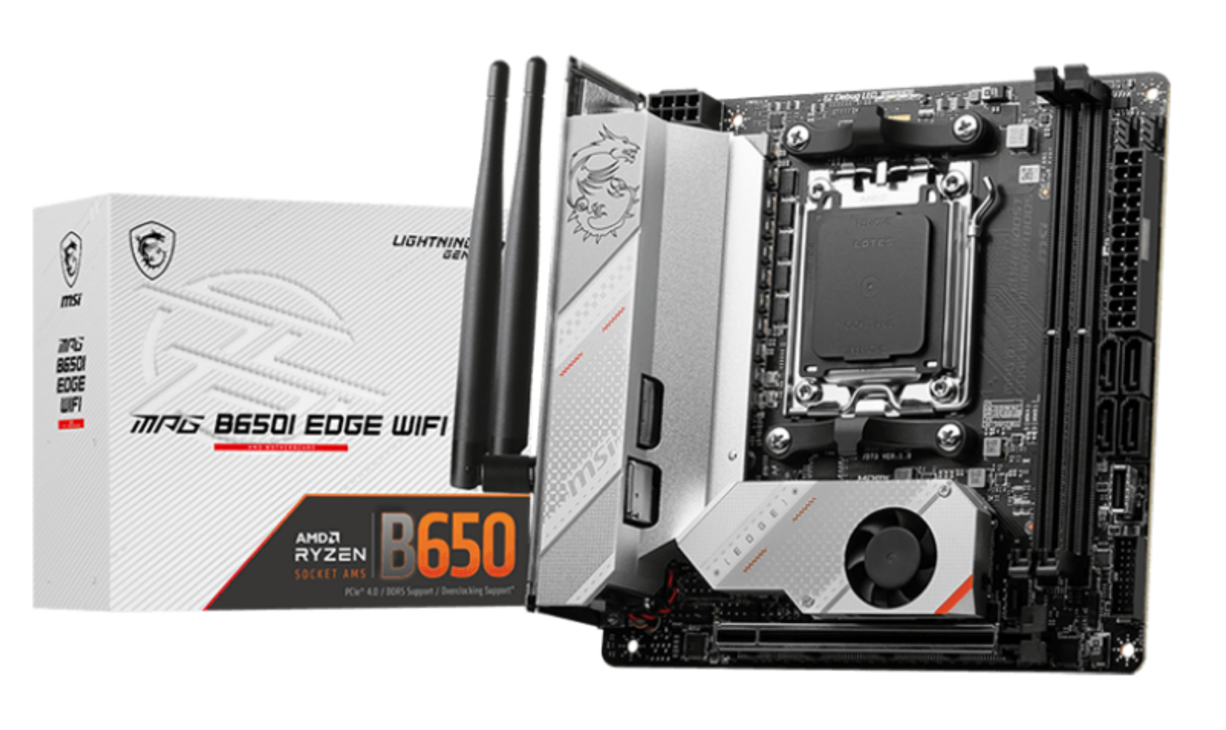 MSI Placa de baza AM5 2DDR5 mini-ITX, MPG B650I EDGE WIFI