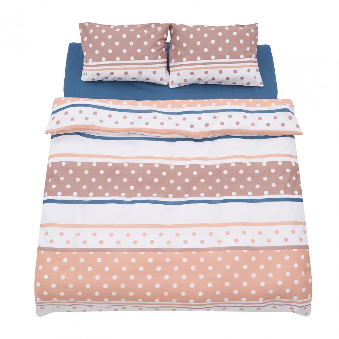 HEINNER Lenjerie dubla 100% bumbac 4 piese, Polka, HR-DBL132-PLK
