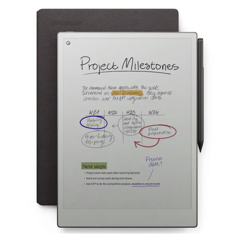 REMARKABLE Paper Pro with MarkerPlus and Book Folio Pro (Basalt), RM83C-1001NW