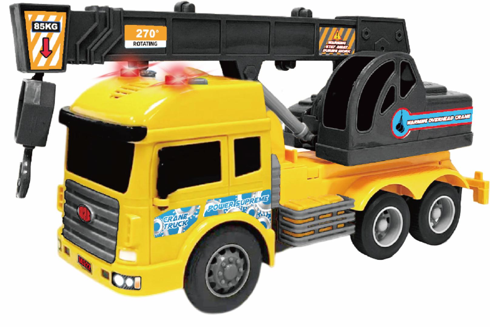 CEVODLE VEHICULE CU LUMINI, SUNETE SI FRICTIUNE, SCARA 1/14, 27CM, MACARA GALBENA, CEV14516-3002GAL