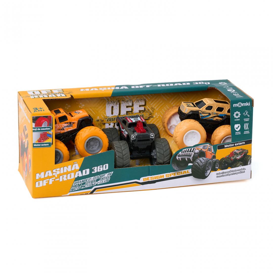 MomKi SET 3 MASINI OFF-ROAD-360 DE GRADE, MOMKI1199-11C
