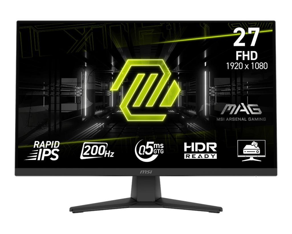 MSI Monitor, IPS, 27 inch, Full HD, 1920 x 1080, HDMI, Display Port, 200 Hz, 0.5ms, Negru, MAG 272F