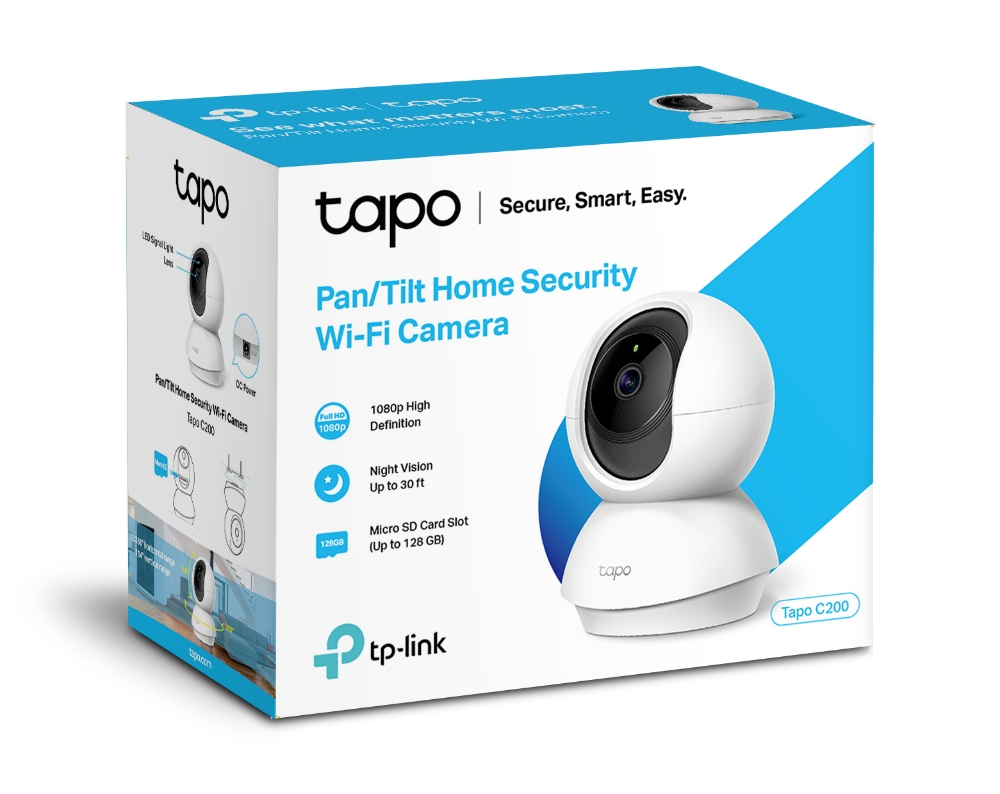 Tp-Link CAMERA IP, wireless, cube, pt. interior, dist. IR 9 m, tip lentila fixa 4 mm, 2, Tapo C200 - imagine 3