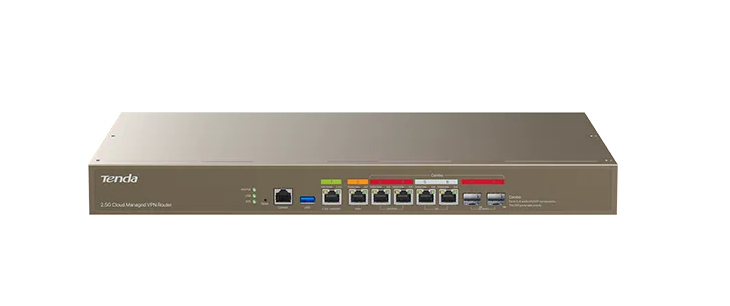 Tenda ROUTER wireless VPN, multi-WAN, multigigabit 1 x 2.5GE RJ45, 5 x GE RJ45, 2 x SFP, G300-F