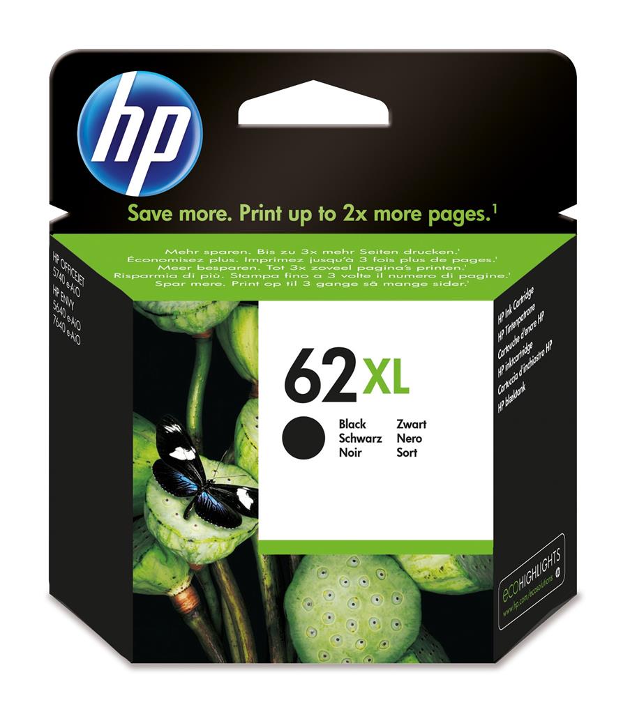 HP Cartus Cerneala Original Black, nr.62XL pentru Envy 5640 AIO| OfficeJet 200 Mobile|, C2P05AE