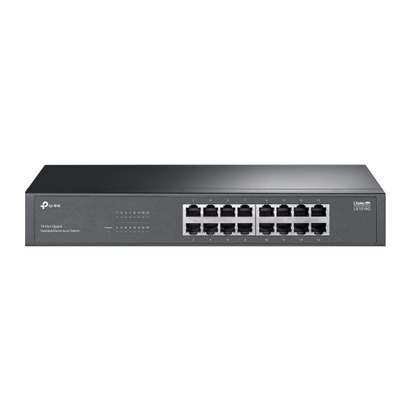 Tp-Link SWITCH 16 porturi Gigabit, fanless, carcasa metalica, LS1016G