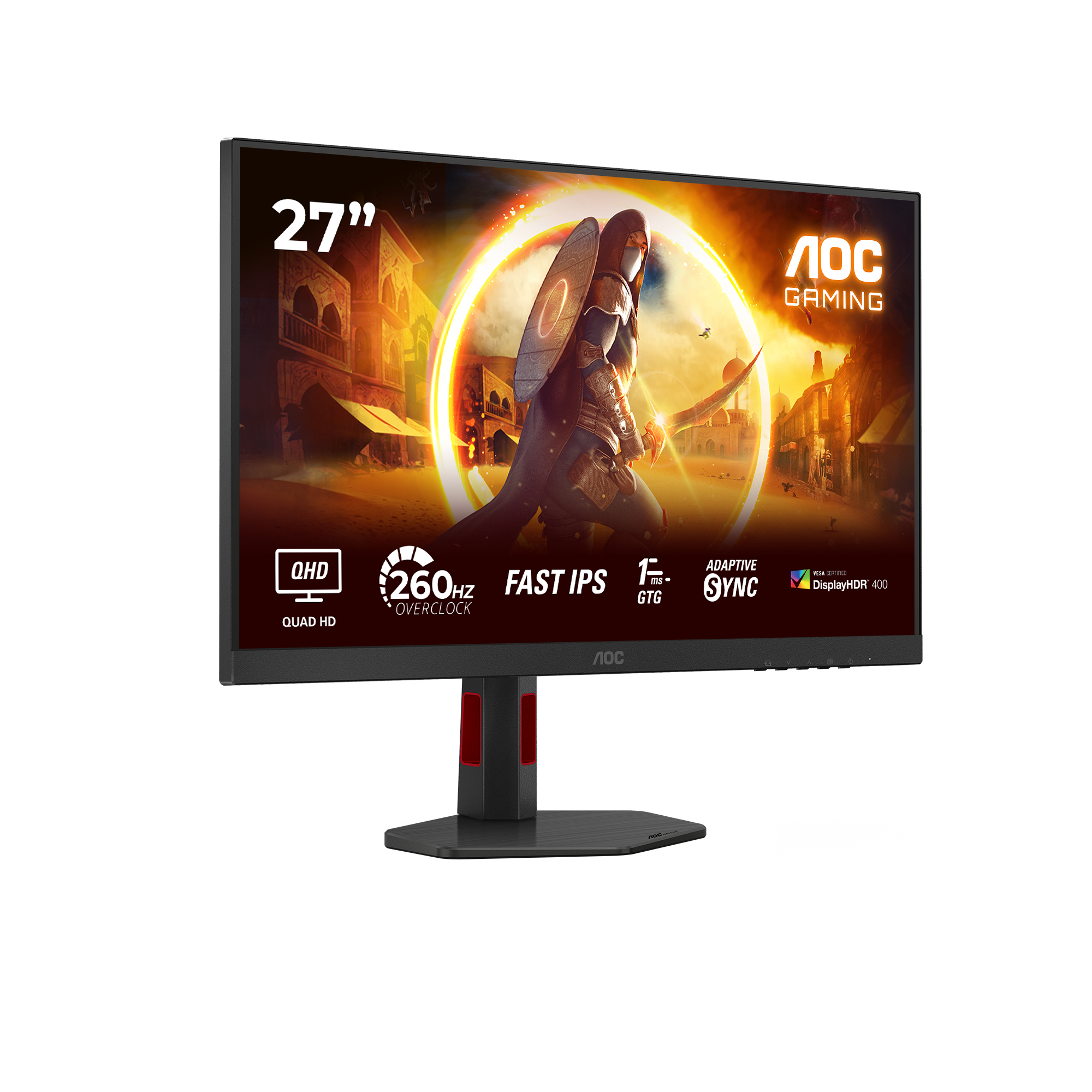 AOC Monitor Gaming Fast IPS LED 27, Q27G4ZR - imagine 2