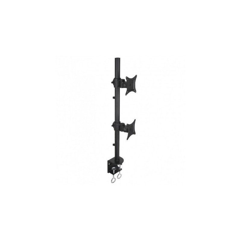 Techly Suport universal de birou pentru doua monitoare, 13 - 27 inch, Negru, ICA-LCD, ICA-LCD350-D