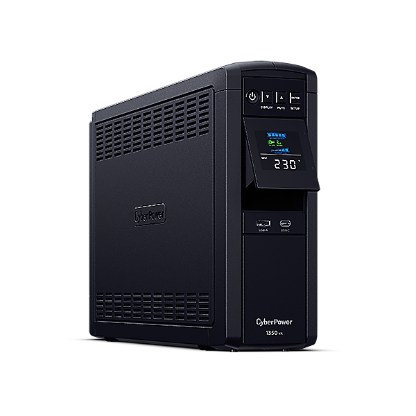 Cyber Power UPS Line Int. cu sin. pura, cu management, Tower, LCD, 1350VA/810W, AVR, CP1350EPFCLCD - imagine 4