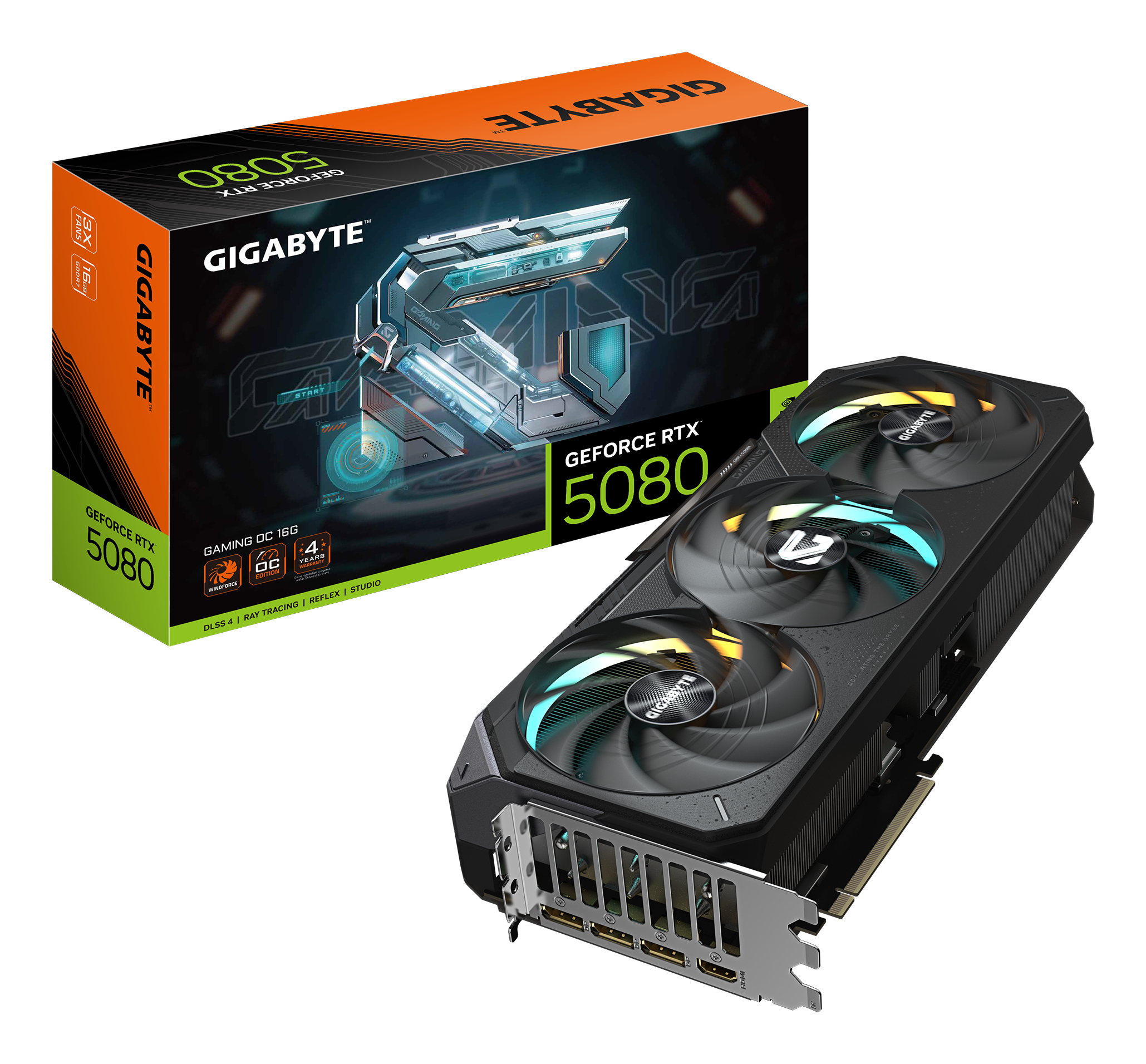 Gigabyte Placa video GeForce RTX 5080 Gaming OC 16G, 16384 MB GDDR7, GV-N5080GAMING OC-16GD