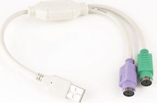 Gembird CABLU USB splitter, USB 2.0 (T) la 2 x PS2 (T), 30cm, adaptor USB la mufe PS2 pt., UAPS12