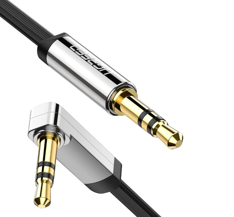 UGreen CABLU audio, AV119 stereo 3.5 mm jack (T) la 3.5 mm jack (T), unghi de 90 de grade la, 10598