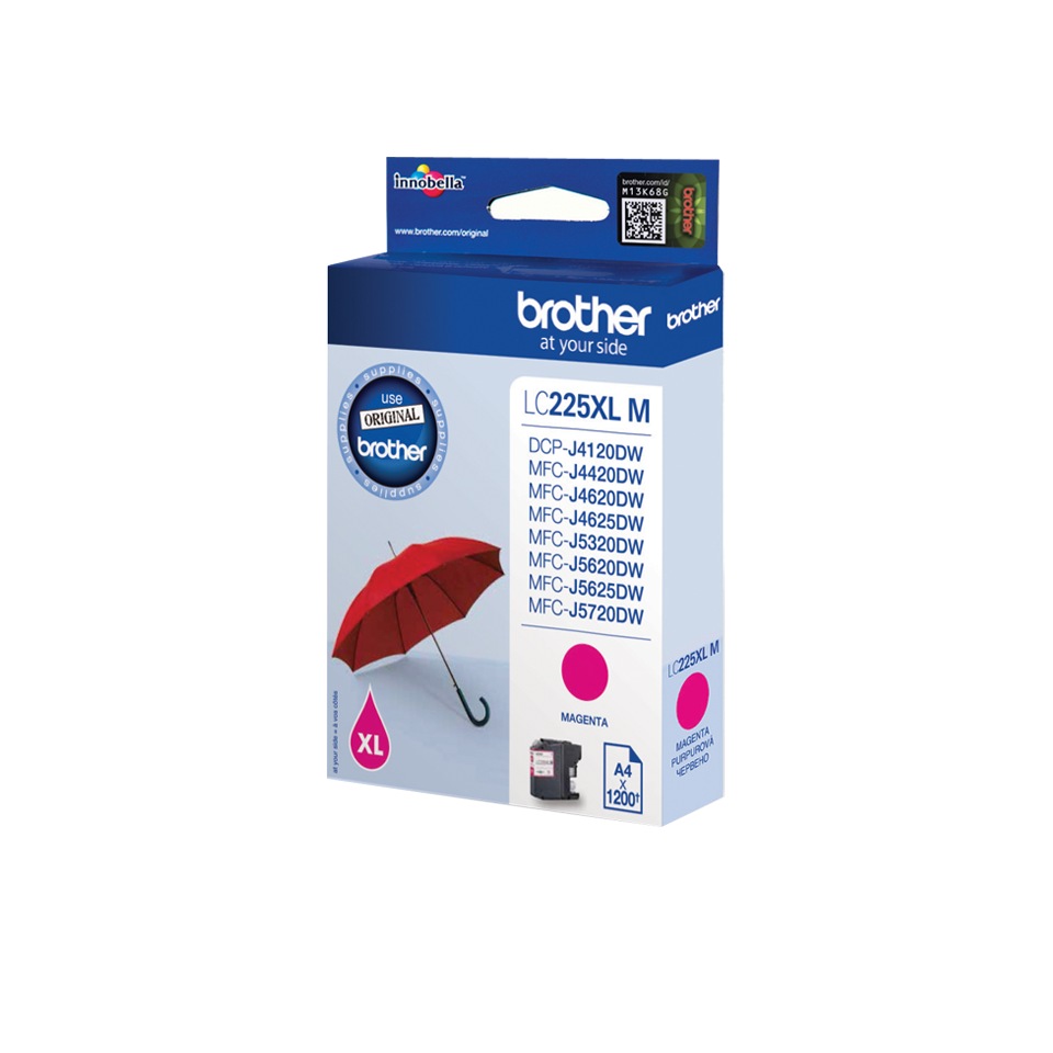 BROTHER Cartus Cerneala Original Magenta pentru, LC225XLM