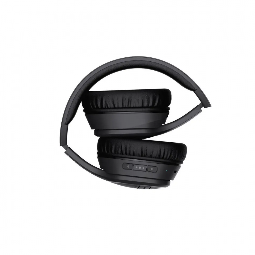 POWERLOCUS Casti Over-ear P7, Wireless, Negru, PWL-P7-BLACK - imagine 2