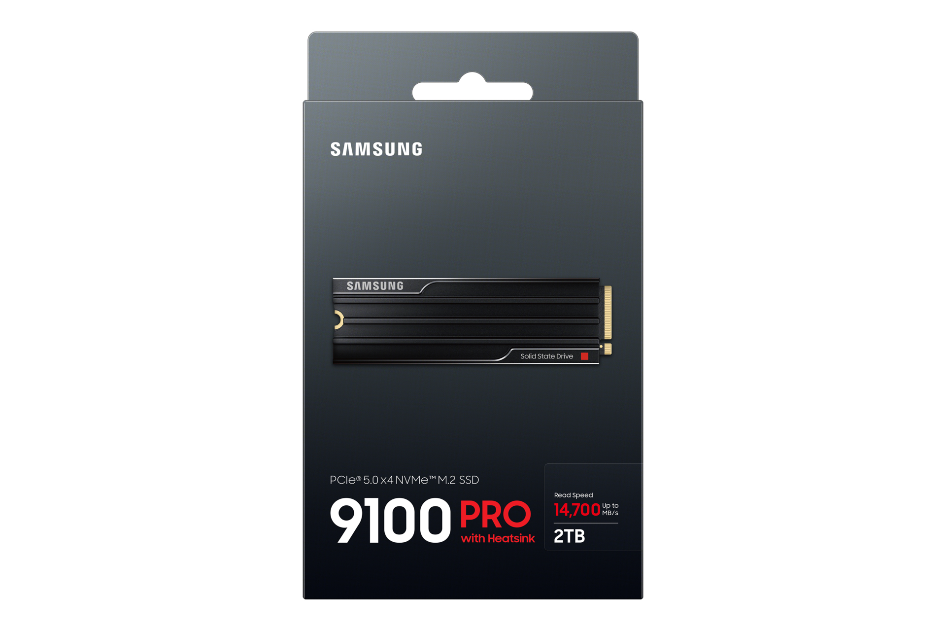Samsung 9100 PRO SSD Heatsink NVMe M.2 2TB PCIe 5.0 14.800 MB/s Read 13.400 MB/s Write, MZ-VAP2T0CW - imagine 9